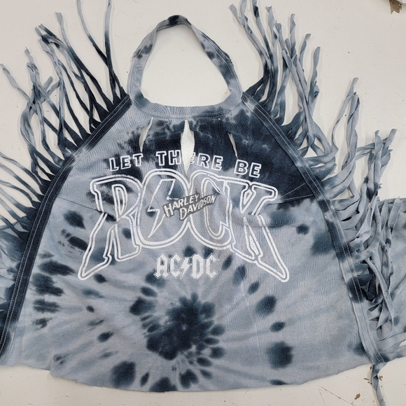 AC/DC Harley Davidson Halter Top Upcycled - Picture 7 of 7